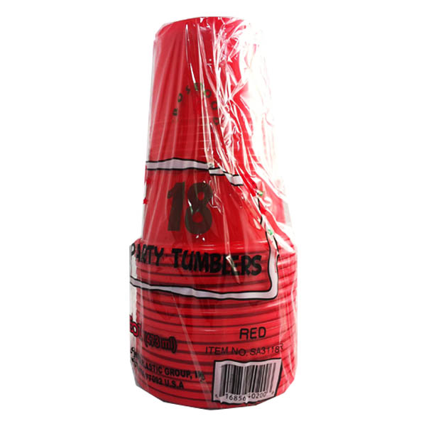 Red party cups 18ct 16oz